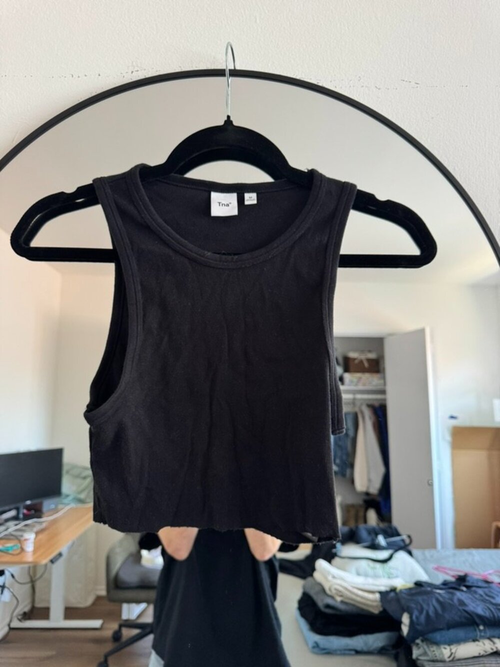 Black Arizia TNA Cropped Tank